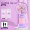 2024 Rechargeable Portable Handheld Desktop Fan with Long Battery Life and USB Charging