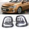 Car Flashing 1 Pair LED Daytime Running Lights Turn Signal Fog Lamp Cover  For Chevrolet Cavalier 2016 2017 2018  DRL