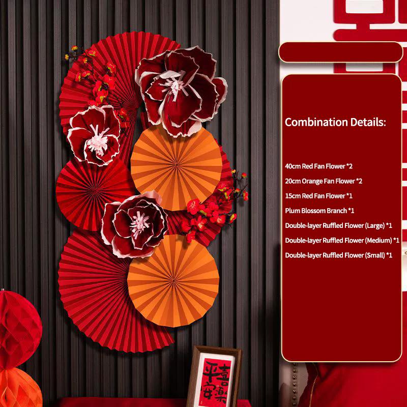 1 Set Chinese New Year Decorations  Chinese Wedding Ornament Lunar New Year Wall Accessories Year Of The Horse  Decor