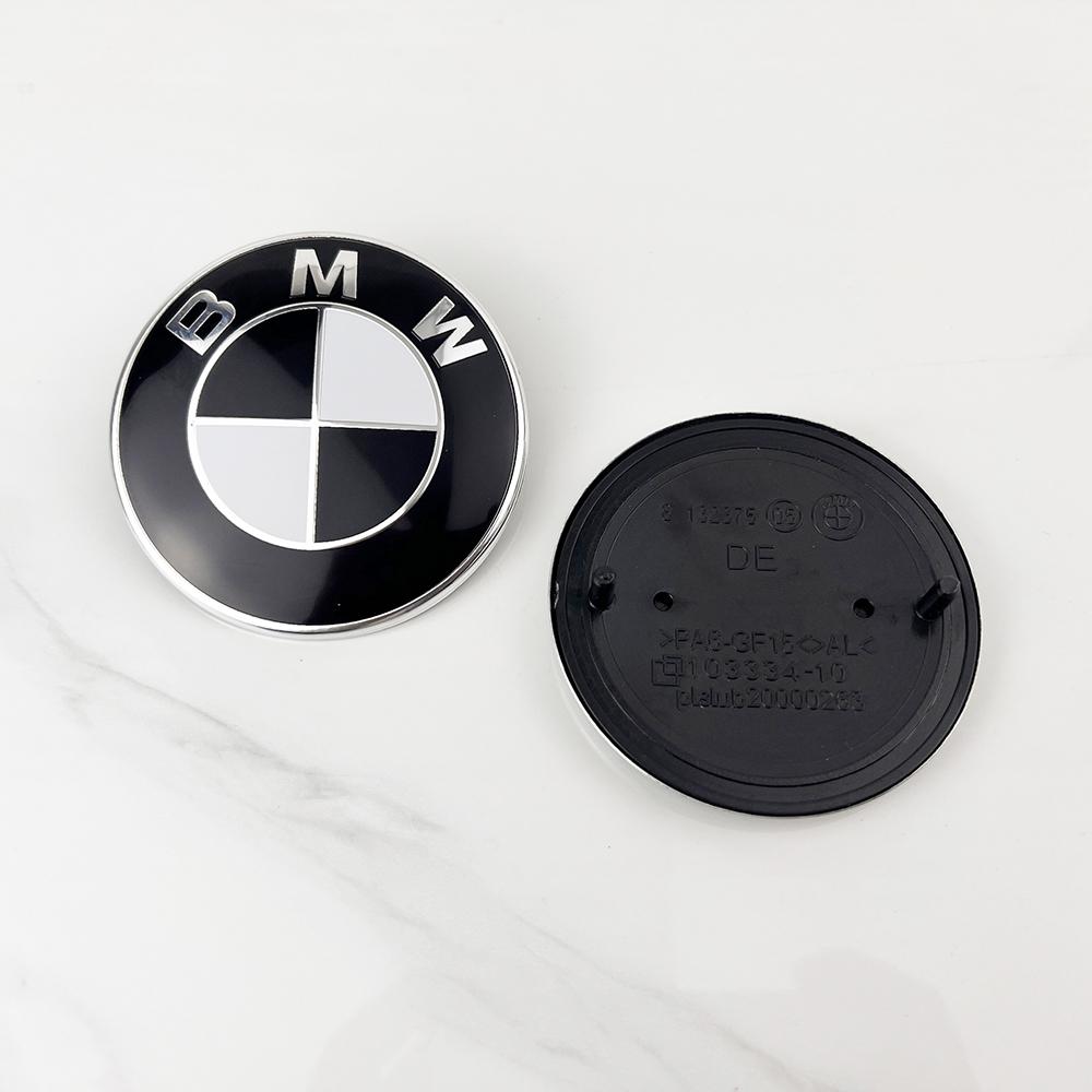 2PCS 82mm 74mm Car Front Hood Emblem Rear Boot Trunk Logo for BMW E30 E38 E39 E46 E60 E61 E90 X1 X3 X4 X5 X6 G20 E87 E60 E63 F01 EB1