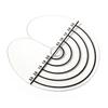 10pcs Heat Shield Guards with Graduations Round Single-hole Shield Fusion Glue Protector Templates for Hair Extensions