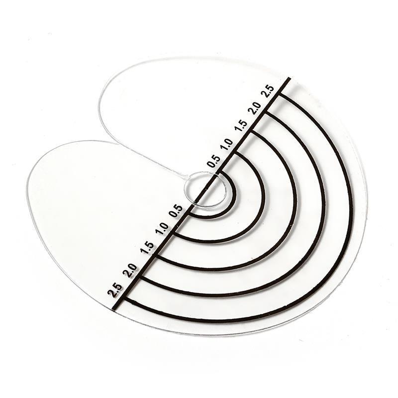 10pcs Heat Shield Guards with Graduations Round Single-hole Shield Fusion Glue Protector Templates for Hair Extensions