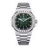 Square Watch for Men Waterproof Luminous Date Wristwatch Stainless Steel Quartz Watches