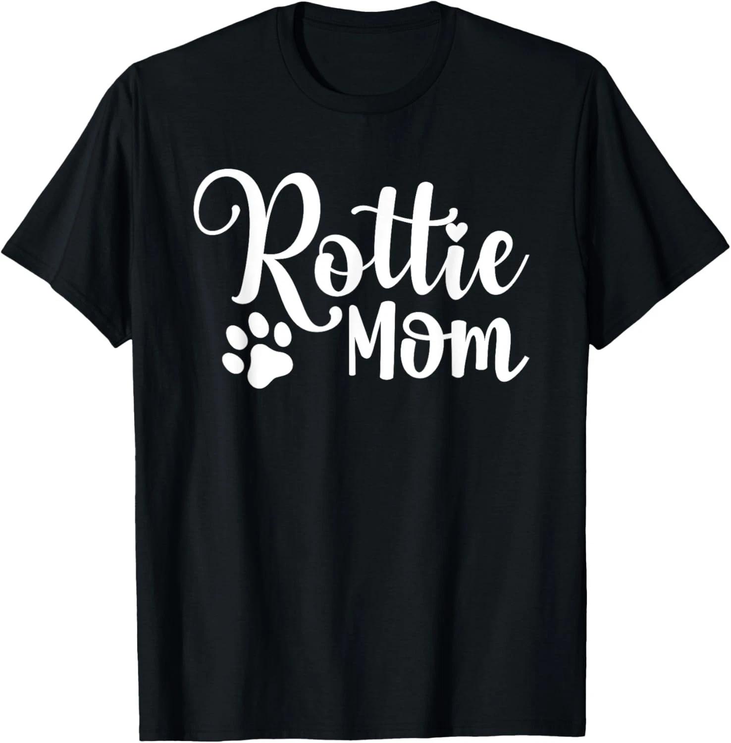 Rottie Mom Rottweiler Dog Funny Rottie Mama Men Women T-Shirt 3XL