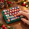Fun Holiday Souvenirs for Teens Christmas 26 Keys Keyboard Fidget Toy Keychain Click Keyboard Portable Stress Keychain Anxiety Relief Sensory