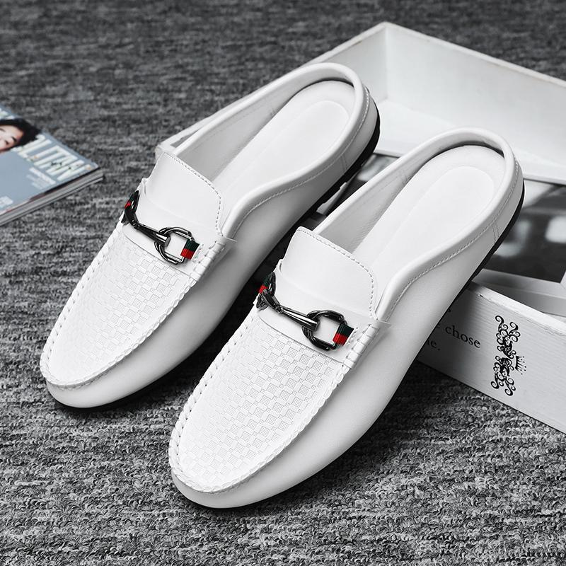 Luxusní značkové pánské boty Letní pohodlné kožené mokasíny Nazouvací řidičské boty pro muže Ležérní obuv Vycházková obuv Mokasíny