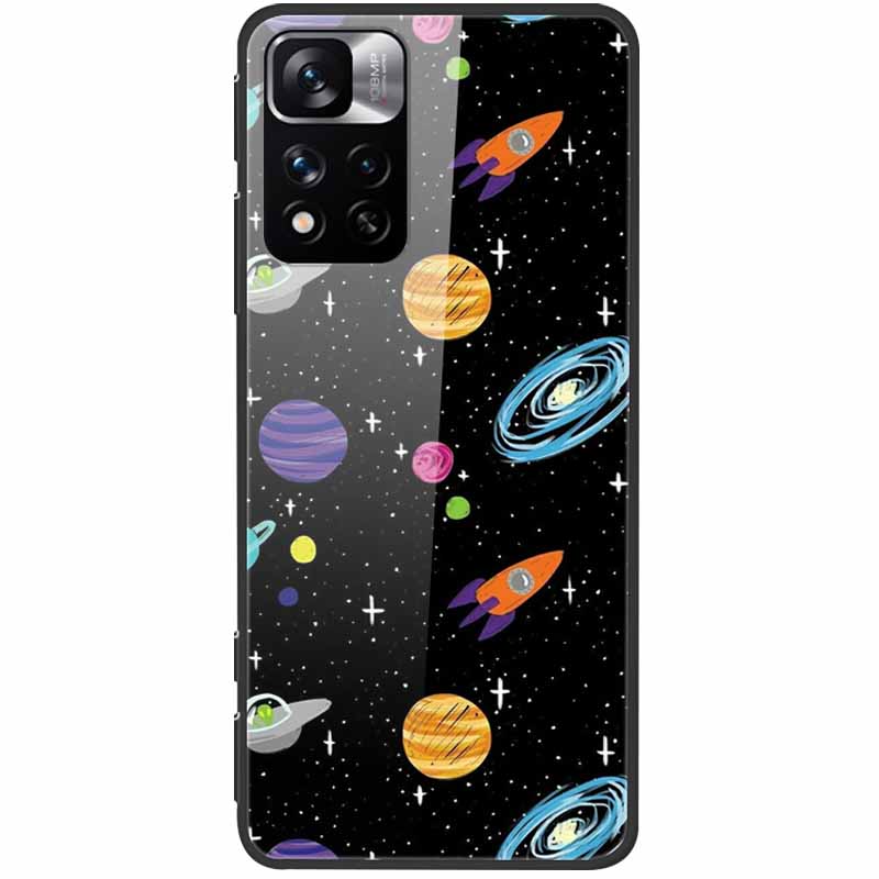 Tempered Glass Case For Xiaomi Redmi Note 11 Pro+ 5G Cover Hard Protective Funda for Redmi Note 11 Pro Plus 5G Soft Bumper 6.67