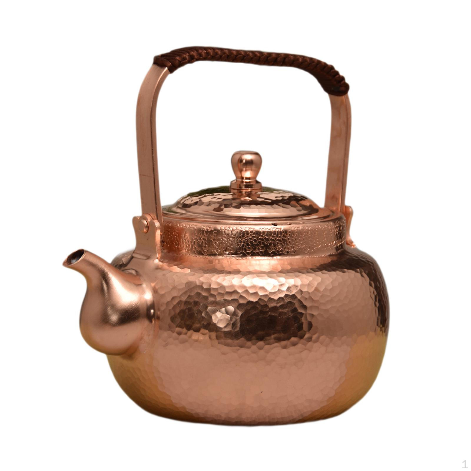 

Медный чайник, чай, пищевая газовая плита, индукционная плита, кофейник для кемпинга, 1,7 л polished