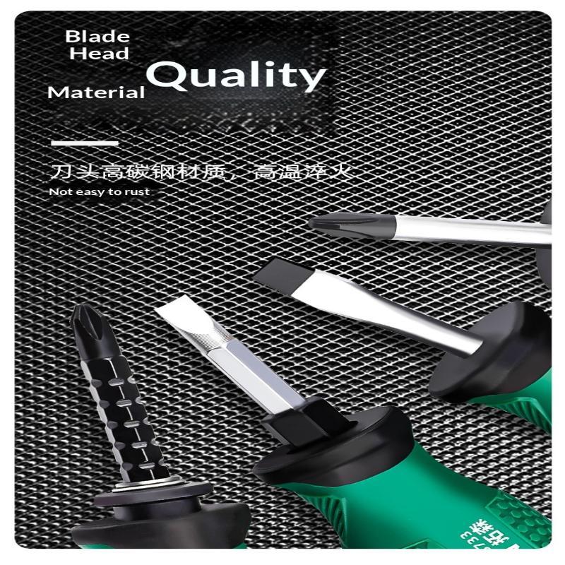 Magnetic Screwdriver Set With Non Slip Grip Durable Steel Shaft Perfect For Home Repair Diy Projects