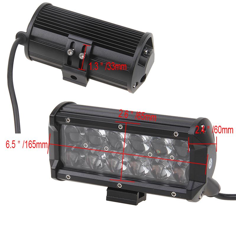 LED Work Light Bar with LED Chip Spot Flood Beam for ATV Automobile Motocycle 12V 24V Light Bar