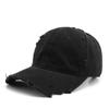 Herren Basecap Trendige Persönlichkeit Gewaschen Ausgefranste Mütze für Damen Outdoor Sonnenschutzmütze