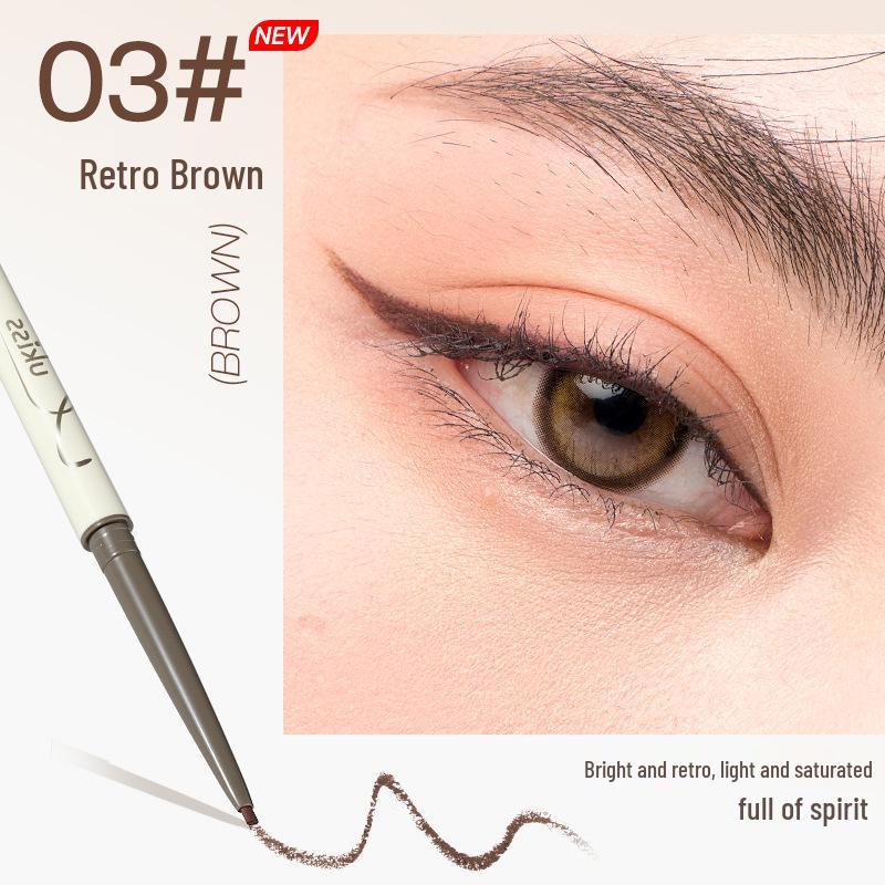 UKISS Double-ended Waterproof Eyeliner Gel Pen - Ultra-fine, Smudge-proof, Long-lasting, Brown, Perfect for Beginners