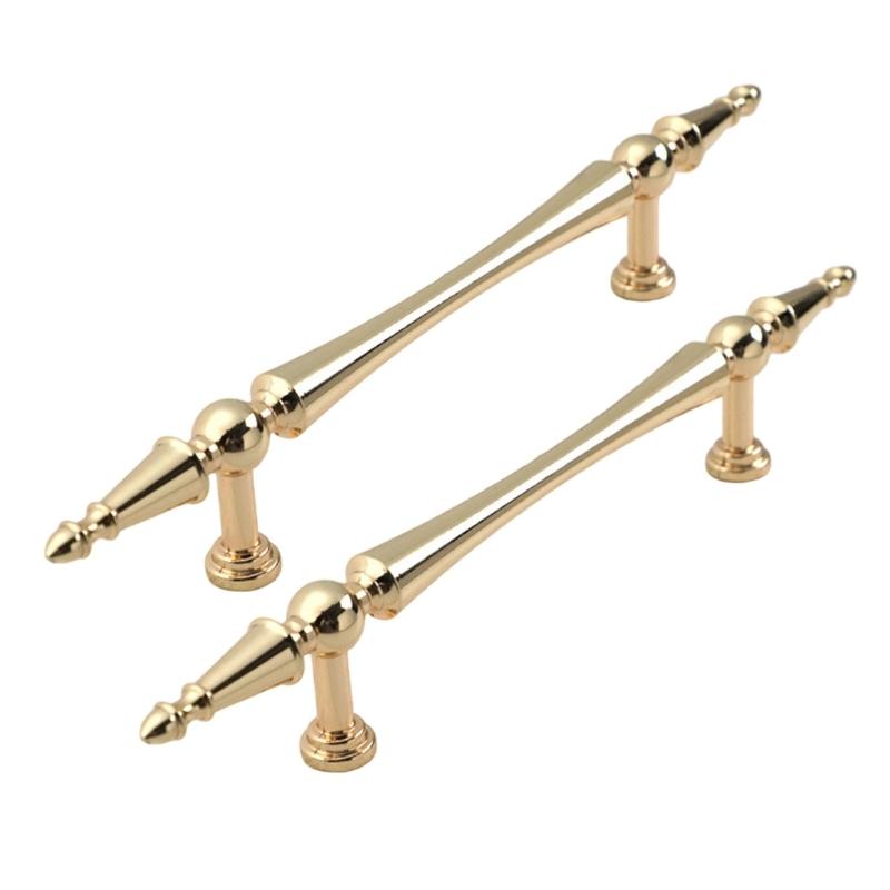 Skříňkové úchytky se zlatou povrchovou úpravou Ergonomický design Hardware odolný proti korozi Jednoduchá instalace Pro kuchyňské skříňky Komody