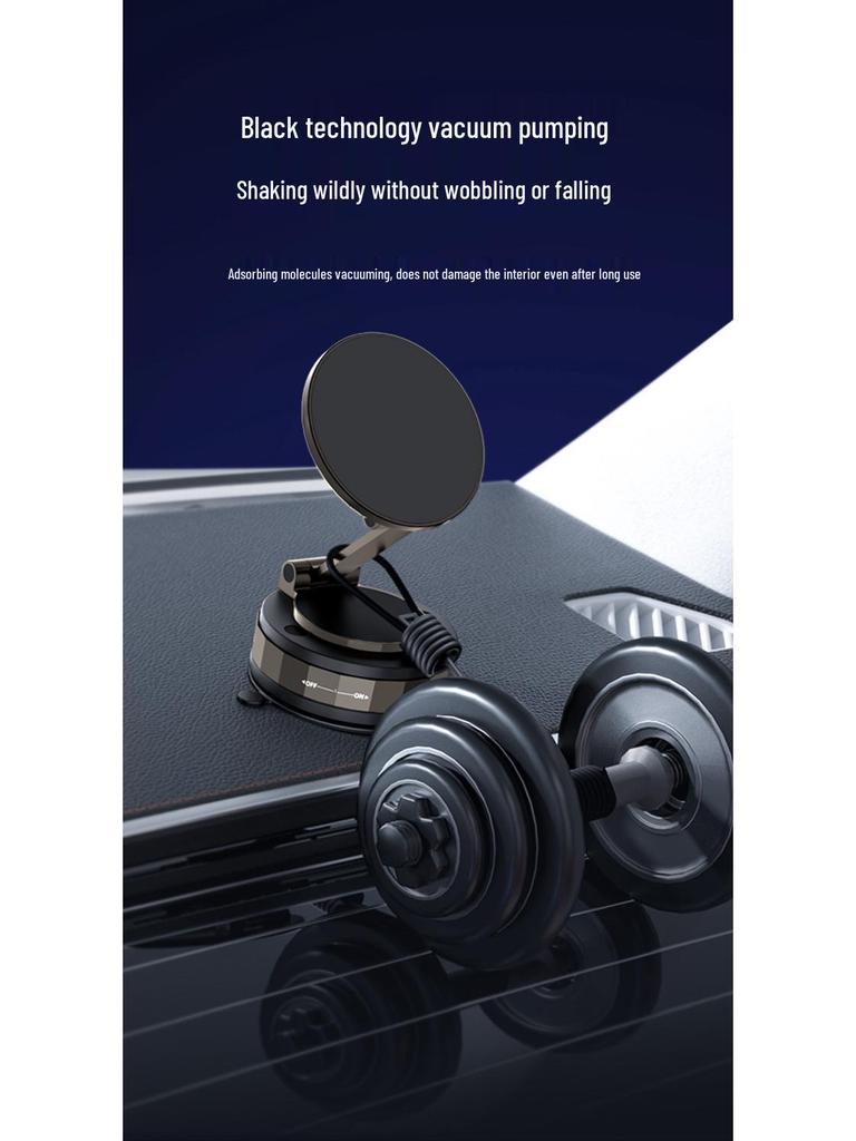 Vacuum Suction Magnetic Rotating Car Phone Holder