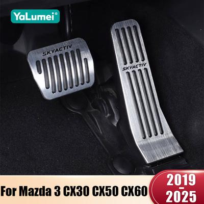 For Mazda 3 BP CX-30 CX-50 CX-60 MX30 2019 2020 2021 2022 2023 2024 2025 Car Foot Rest Pedal Accelerator Brake Pedals Cover