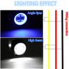 2PC 3Inch 12V 24V 6500K 40W Waterproof Round CREE LED Angel Eyes Light Bar Offroad Car Boat Led Work Light Spot Light