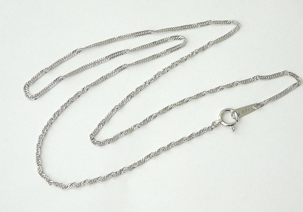 and Me Jewelry Pure Platinum Certification Mark Necklace Chain Screw Type [You Box] (Pt999) (Mint Included) (45cm)