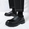 Fashion Casual thick soled men's leather shoes Fashion minimalist style Party and business Plus Size Trendy outdoor shoes Derby Hot
