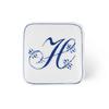 [Officially Imported] Royal Copenhagen Alphabet Collection Bonbonnière Square "H" 6cm Tall (Product Number: 1075897)