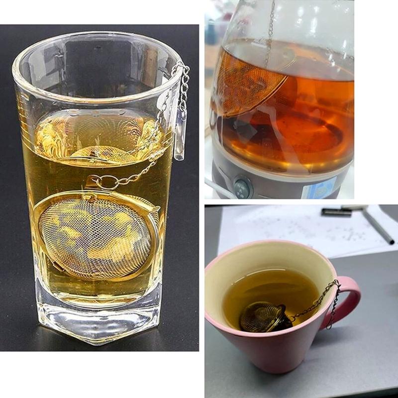 Pack Of 2 Themed Tea Infusers Holiday Nature Designs Decorative Pendant Creative Tea Strainers For Gifting
