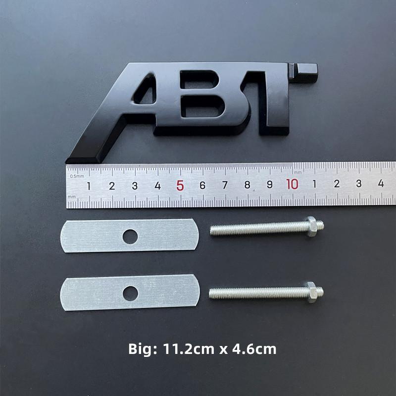 3D Metal ABT Logo Grill Emblem Car Trunk Badge  Sticker Accessories
