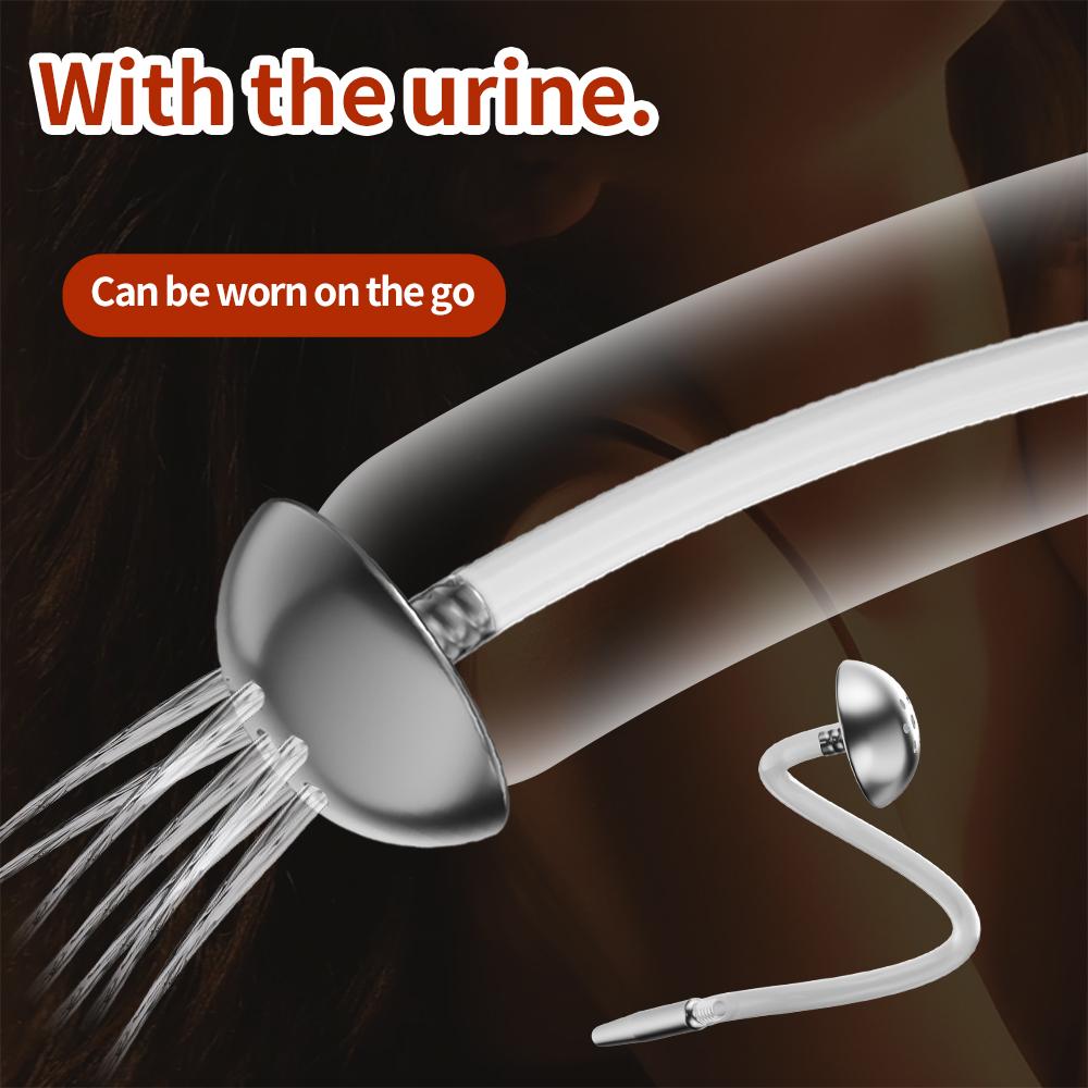Soft Urethral Dilator, Horse Eye Stick with Shower Function, Penis Rod Male Masturbation Stimulator Catheter Sex Toys