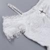 (Joy choose)Women's Gothic Punk Solid Color Lace Patchwork Mini Dress Dress