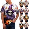 Unisex Halloween T-Shirt All-Over Print with Cute Pumpkin Design for Party and Holiday