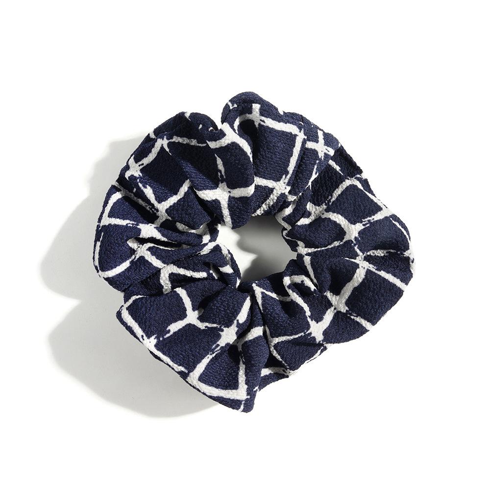 Leopard Print Hair Band Bohemian Large Intestine Band Small Fresh Commuter Rubber Band Flower Print Head Band Head Rope