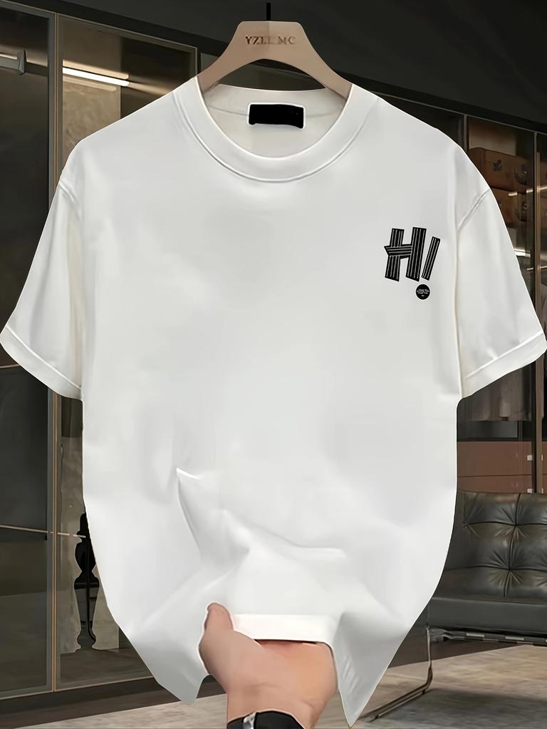 Mens heavyweight 100 cotton graphic tshirt lightweight and breathable comfortable casual wear trendy machine washable