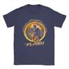 Flash Logo TShirts for Unisex Novelty Pure Cotton Tees O Neck Short Sleeve T Shirt Birthday Gift Clothing