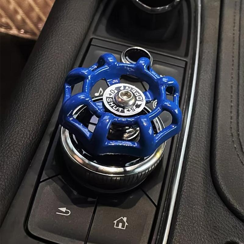 Fun Car Center Valve Decoration Interior Car Shift Buton Capac Gear Industrial Valve Switch Sticker Ornament pentru masina