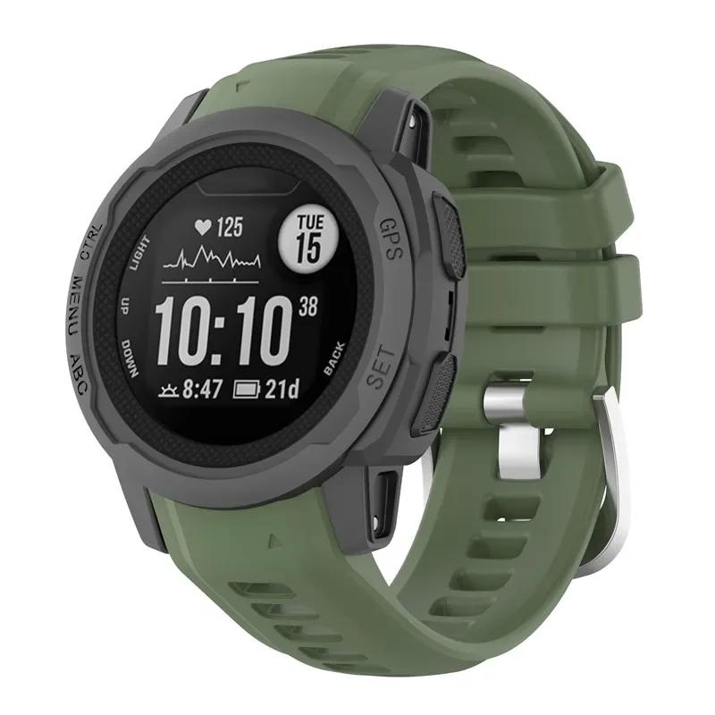 Řemínek pro chytré hodinky Garmin Instinct 2s Měkký silikonový náhradní náramek pro Garmin Instinct 2s řemínek