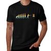 Disc Golf Evolution Retro T-Shirt Oversizeds Graphic T Shirts Oversized Blacks Shirts Graphic Tee Unisex