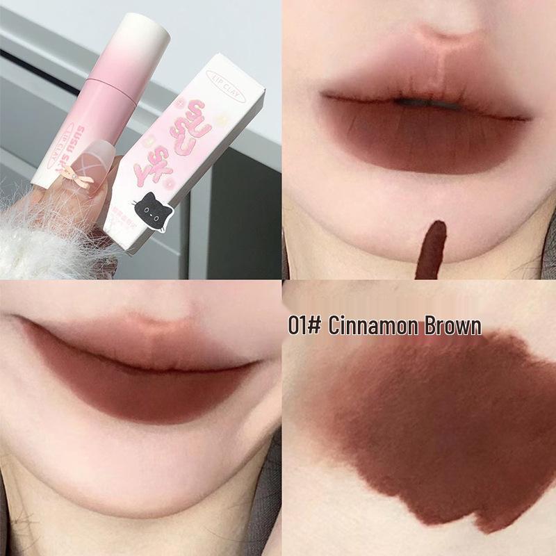 SUSU SKY Balloon Kitten Velvet Matte Lip Mud: Silky, Non-Drying, Complexion-Enhancing Formula.