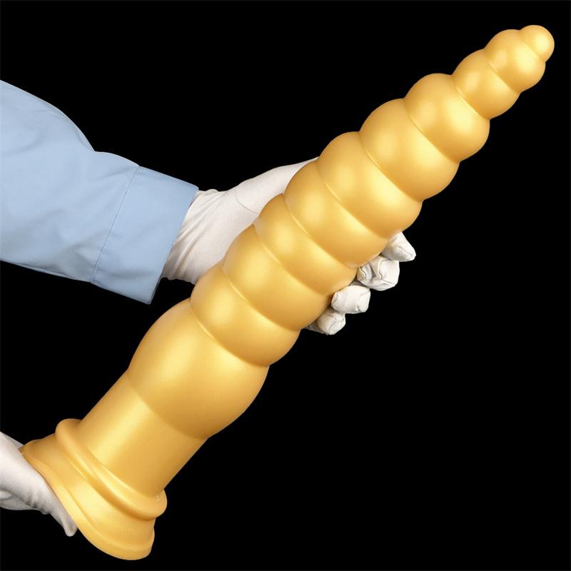 44cm Silicone Ultra-long and Ultra-thick Rear Anal Plug for Outdoor Wear Anal Strip Practice Anal Torture Tool Anal Expansion Tool Chrysanthemum Anus