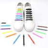 Silicone No-Tie Elastic Shoelaces for Casual Sneakers & Canvas Shoes