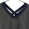 SEE BY CHLOE Short sleeve one piece 38 gray Back ribbon Women Used