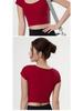 Women's Short Sleeve Yoga & Fitness Quick-Dry Slimming Top