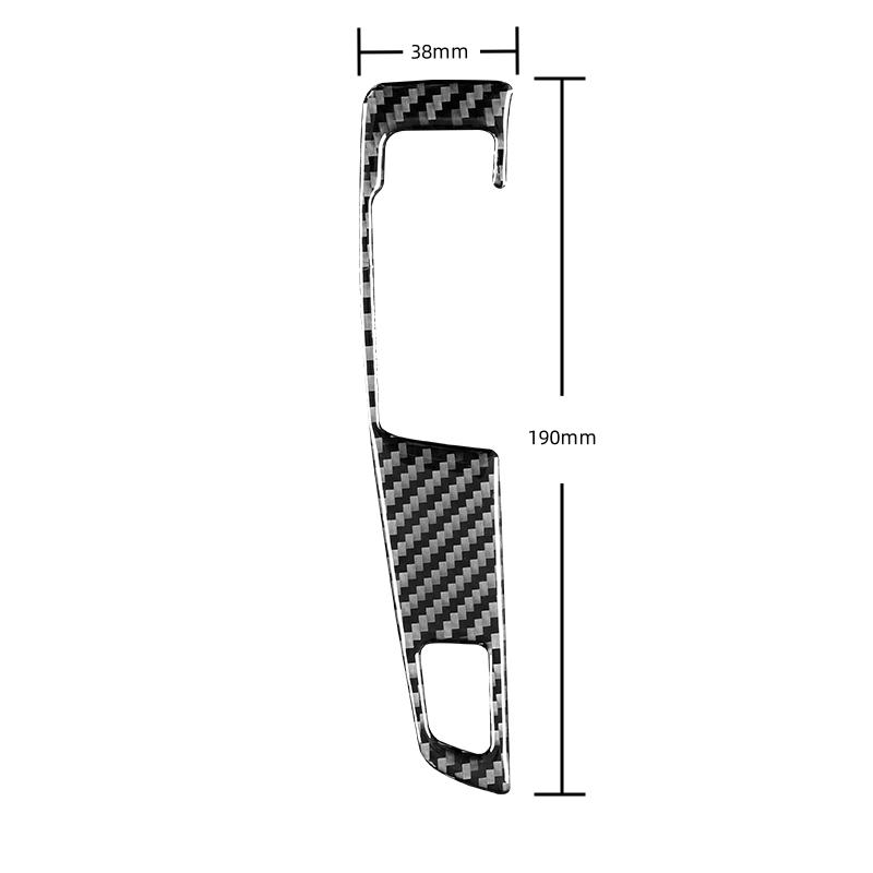 AAACH1 For BMW 5 Series F10 F18 2011-2017 Car Accessories Carbon Fiber Interior Car Gear Shift Panel Buttons Trim Frame Cover Stickers
