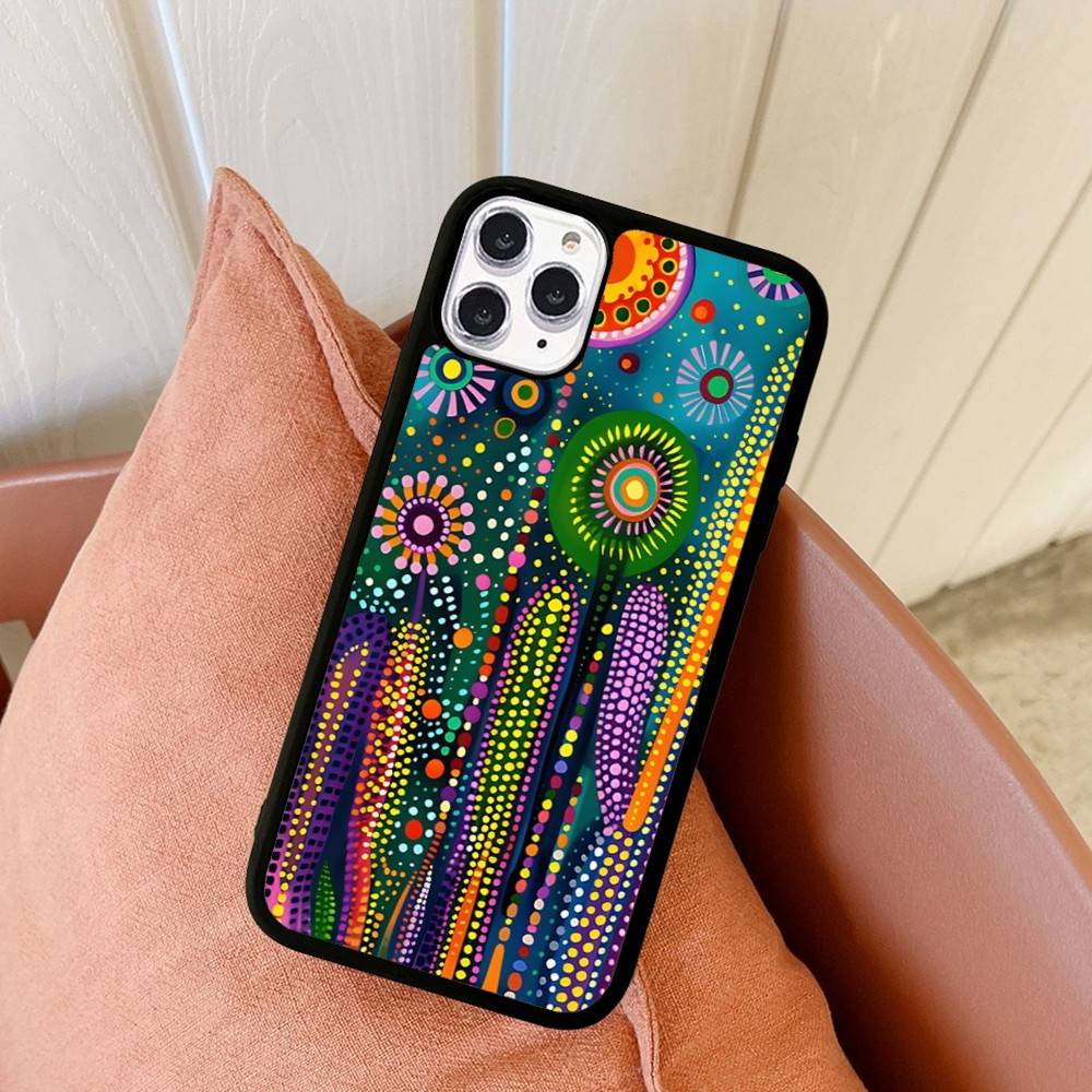 Japanese Y-Yayoi K-Kusama Art For IPhone 11 12 13 14 15 16 17 Pro Max Plus TPU+PC Shockproof Back Phone Cases