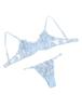 Sexy Bra Top and Bottom Bra and Extreme Floral Embroidery Large Cute Bra [ohyeah] Set, Lingerie, Set, See-through Panties, [M-5XL] Size, See-through