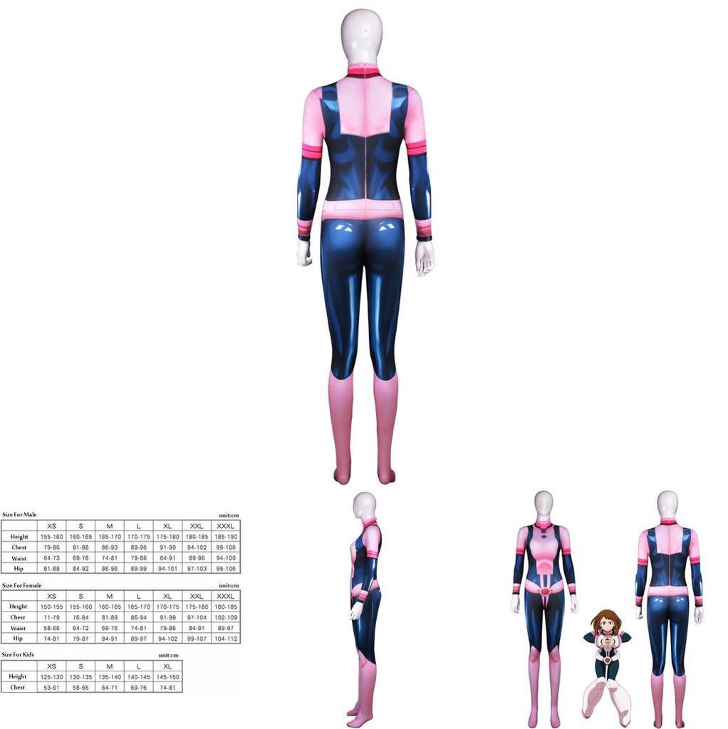 Mein Boku No Hero Academia Ochaco Uraraka Body Jumpsuit Premium Qualität Anime Cosplay Kostüm Für Fans