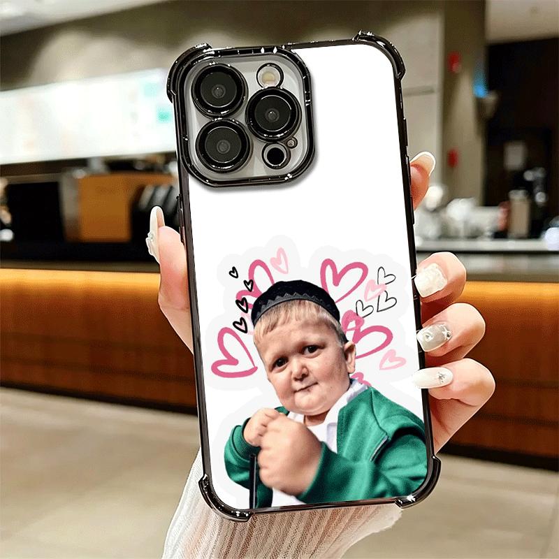 Funny Babaite Hasbulla Plating Phone Case For Iphone 16 17 Pro Max Air 16E 14 15 Plus 12 13 Mini Anti-Fall Airabag Cover