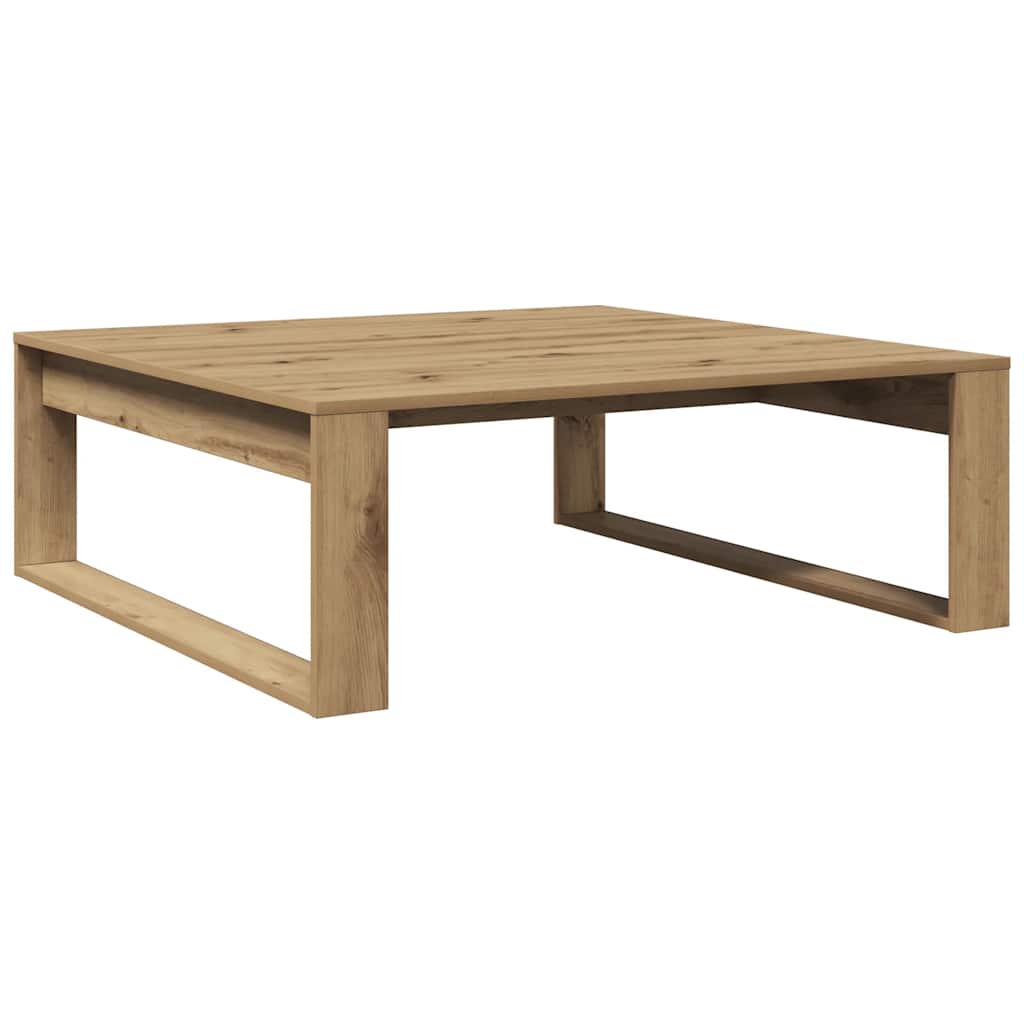 Artisan Oak Coffee Table 100 x 100 x 35 cm Engineered Wood