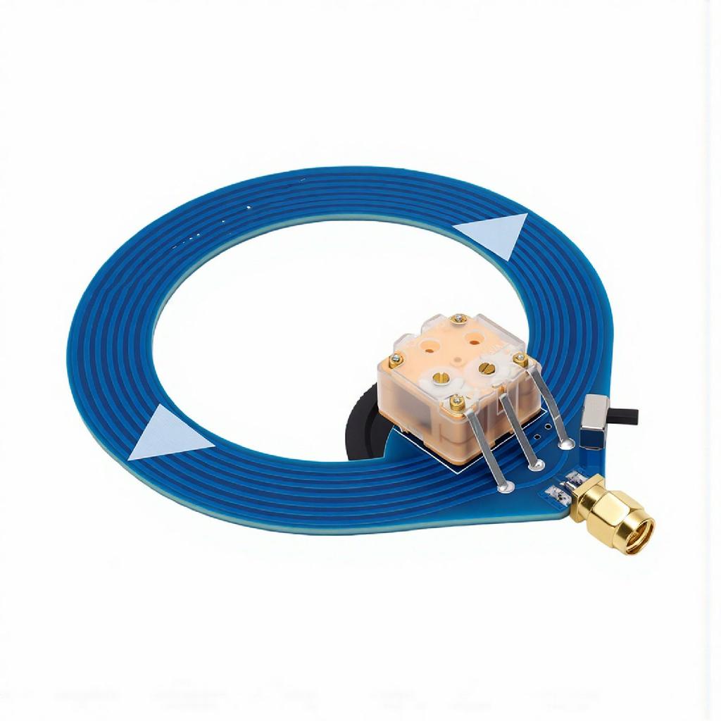 Donut SW Antennae Shortwave Mini Loop PCB Module 4MHz 24MHz Small Portable Narrowband Resonant Blue