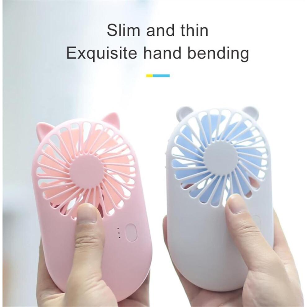 Mini Handheld Fan Cute USB Chargeable 3 Mode Adjustable Summer Cooler