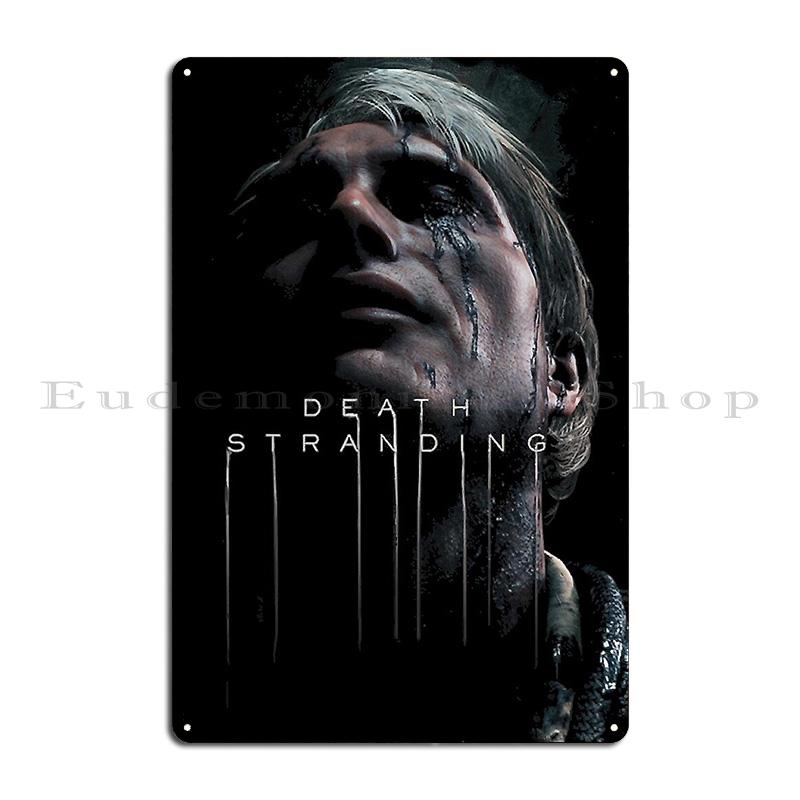 Death Stranding Poster Metal Sign Cinema Printed Decoration Cinema Classic Tin Sign Poster