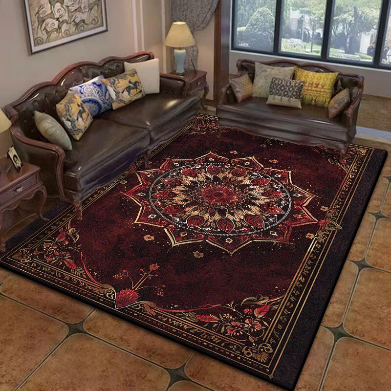 Luxury Persian Red Carpet Living Room Large Size Rug Non-slip Salon Coffee Tables Mat Home Decoration Bedroom Lounge Rug Tapis