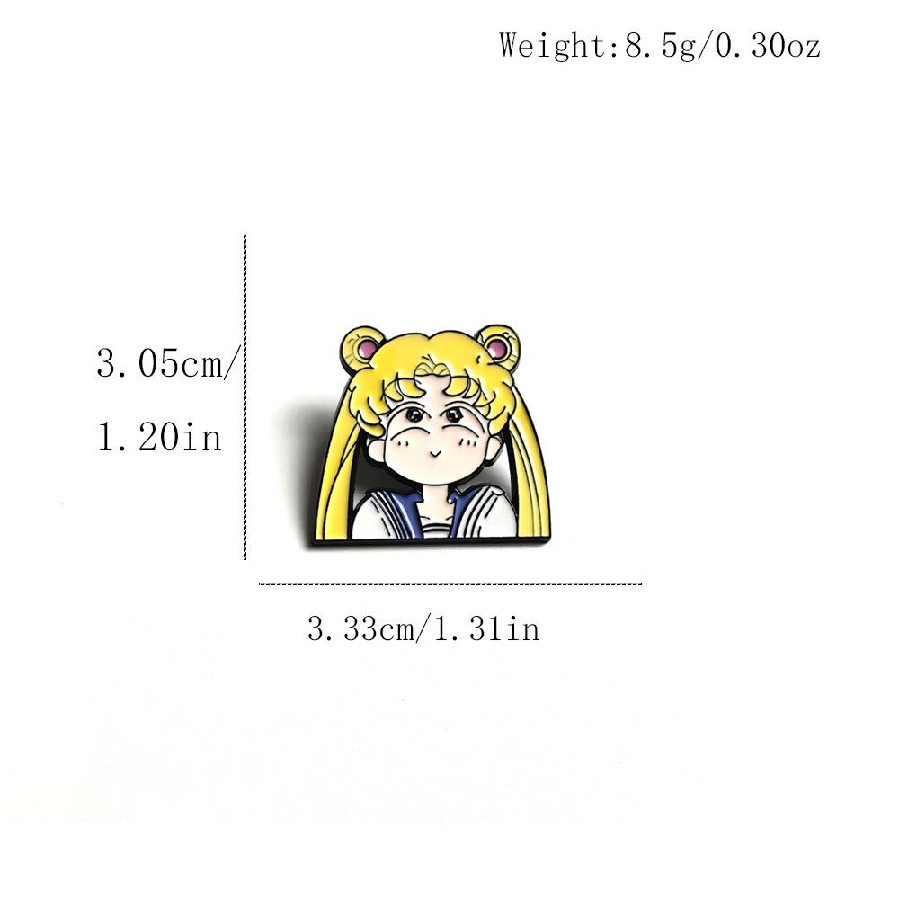 Sailor Moon Cute Warrior Brooch - Japanese Anime Metal Badge Accessory